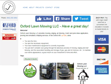 Tablet Screenshot of oxfordlawnmowing.com